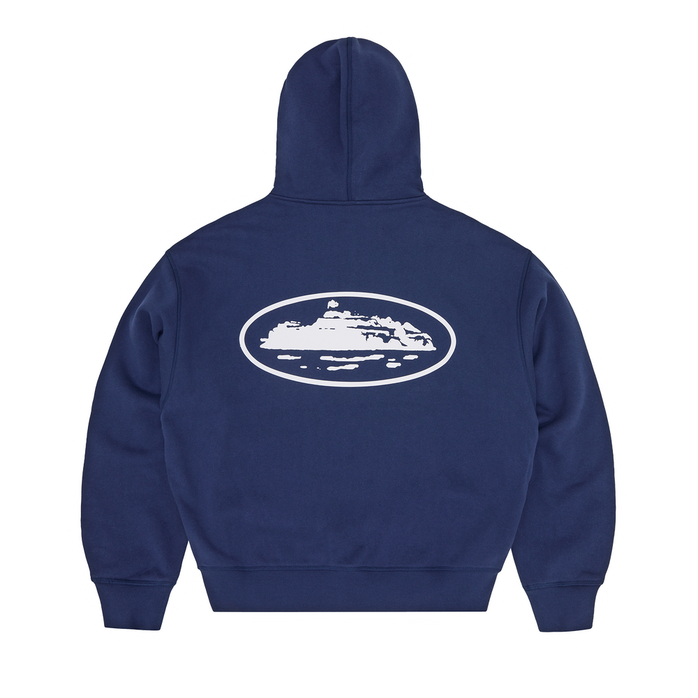ISLAND PUFF PRINT ZIP HOODIE [NAVY] alternate view