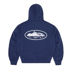 ISLAND PUFF PRINT ZIP HOODIE [NAVY] alternate view