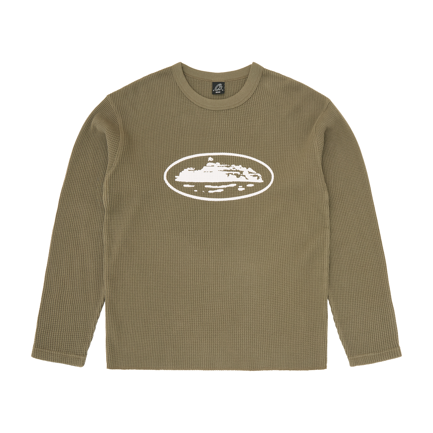 ISLAND WAFFLE THERMAL [OLIVE] Hoodie product image