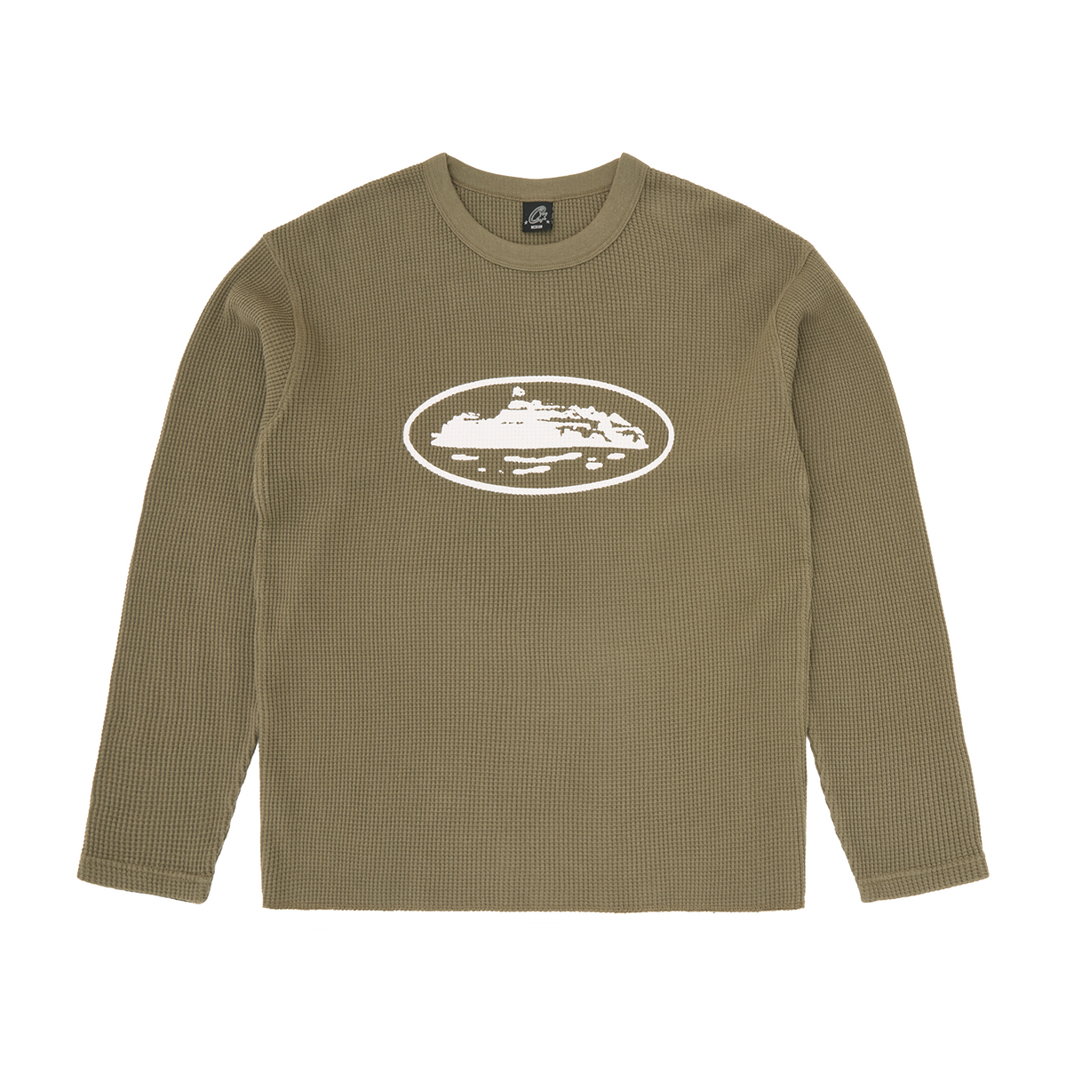 ISLAND WAFFLE THERMAL [OLIVE] Hoodie product image