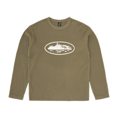 ISLAND WAFFLE THERMAL [OLIVE] Hoodie product image