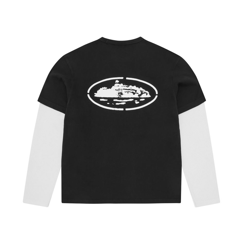 ISLAND HYBRID THERMAL LS [BLACK] Hoodie alternate view