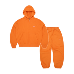 Corteiz Mini Island Hoodie Tracksuit - Orange front view