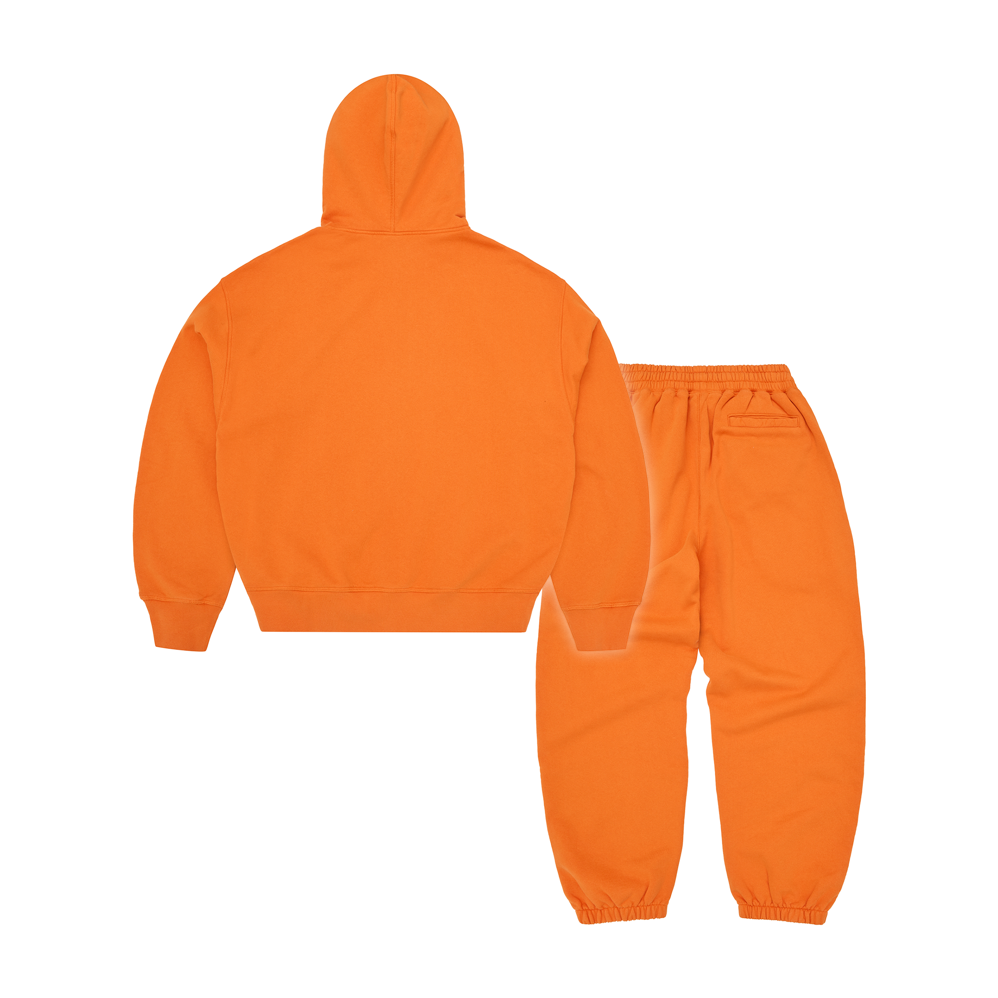 Corteiz Mini Island Hoodie Tracksuit - Orange back view