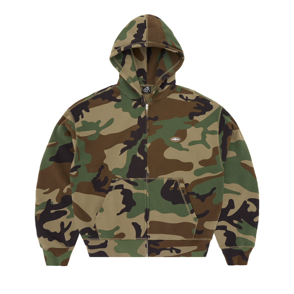 MINI ISLAND ZIP HOODIE [WOODLAND CAMO] product image