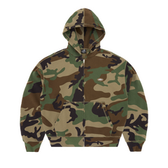 MINI ISLAND ZIP HOODIE [WOODLAND CAMO] product image