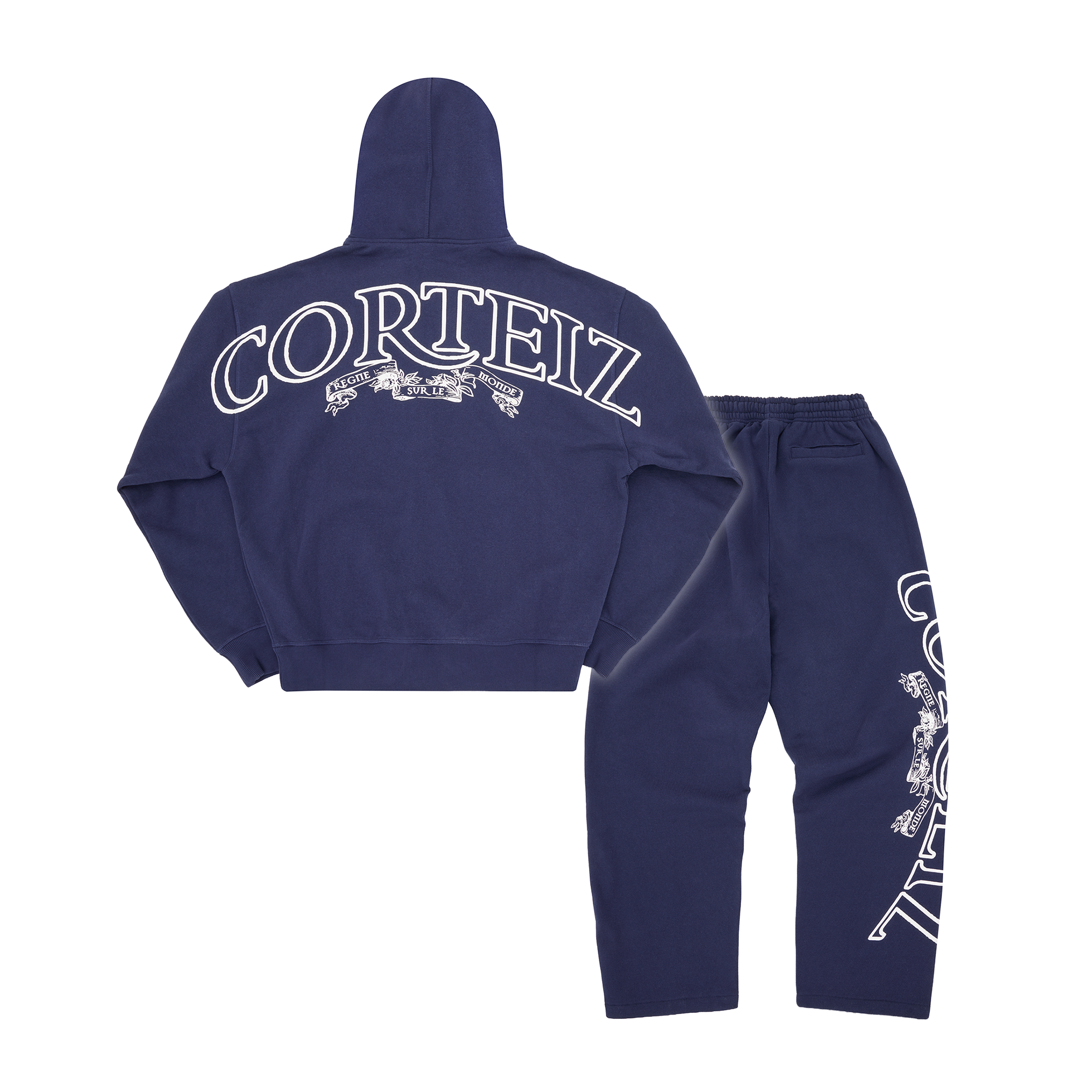 Corteiz Superior Royale Tracksuit - Navy back view
