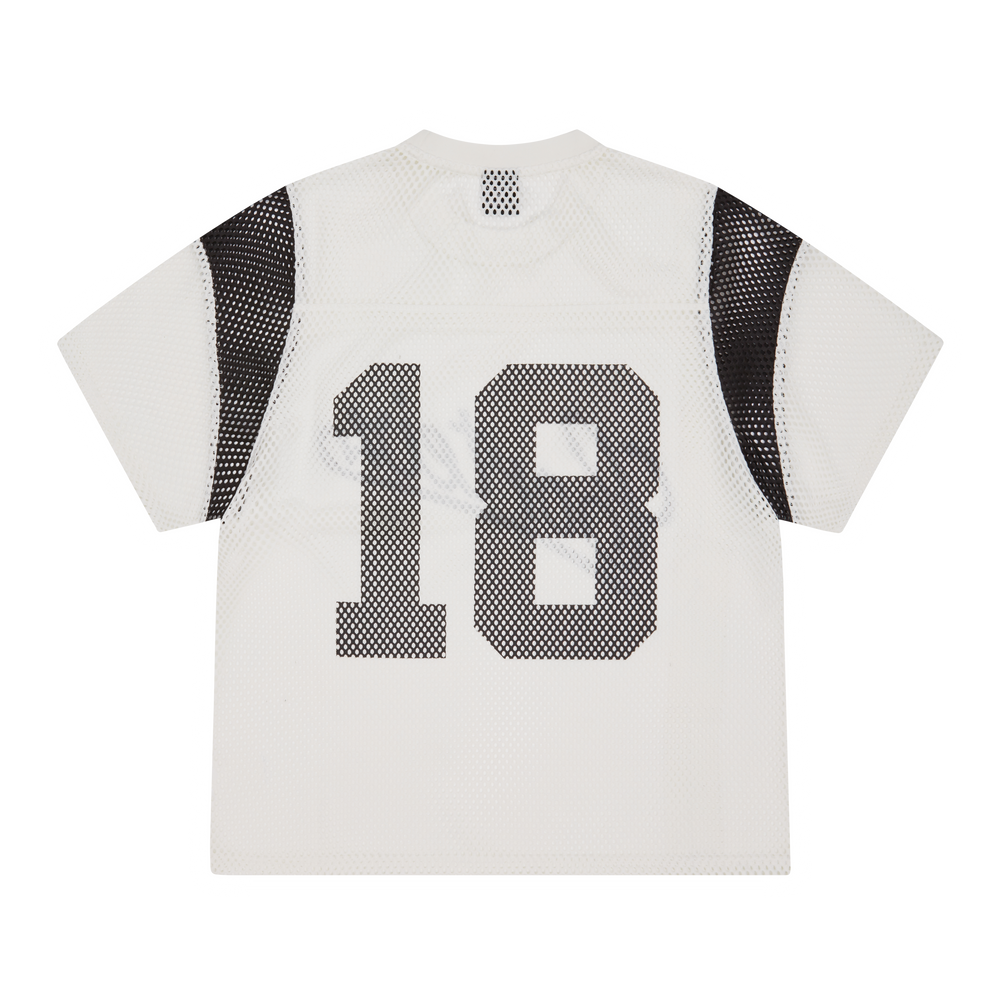 OPEN MESH PANEL JERSEY [CREAM] Hoodie alternate view