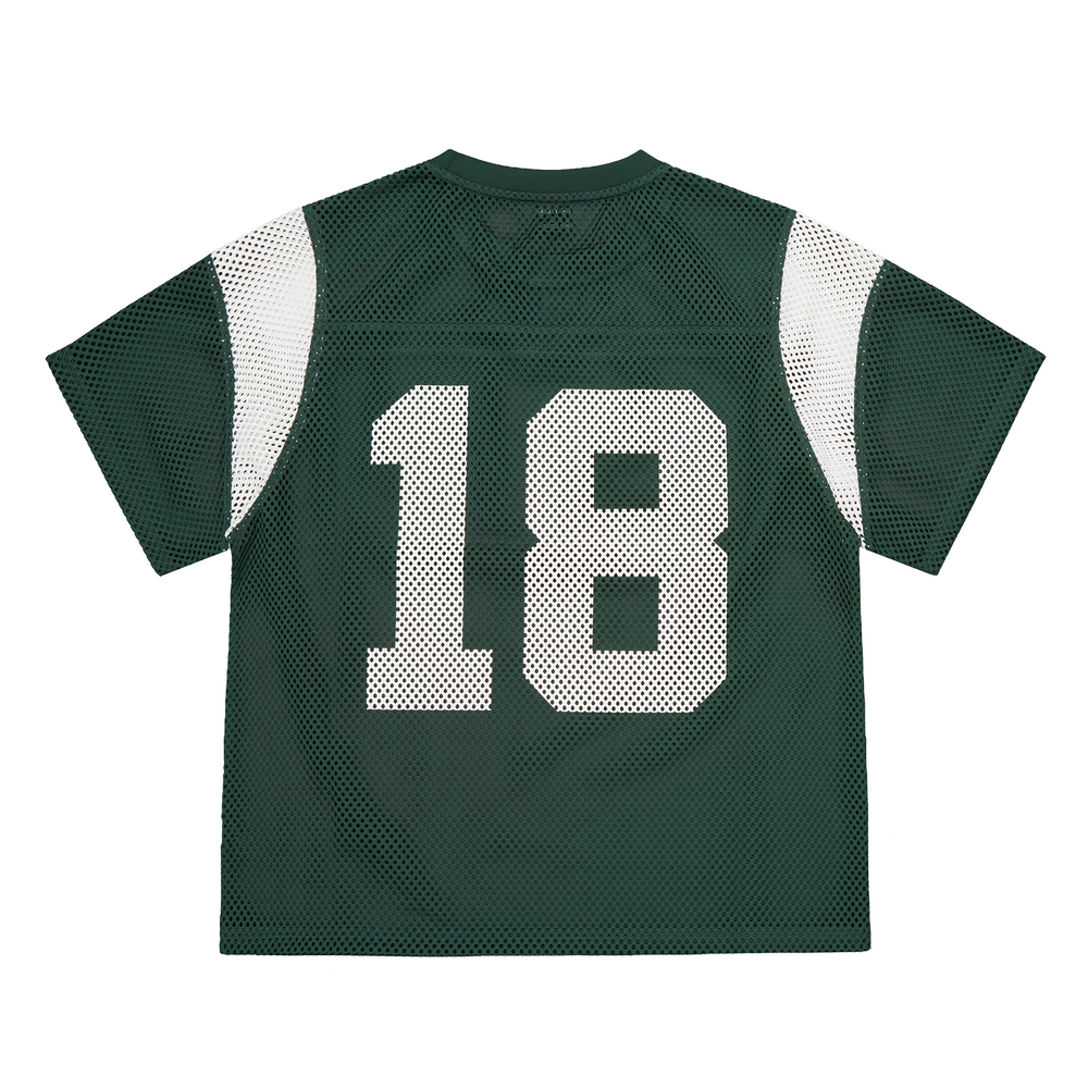 OPEN MESH PANEL JERSEY [FOREST GREEN] Hoodie alternate view