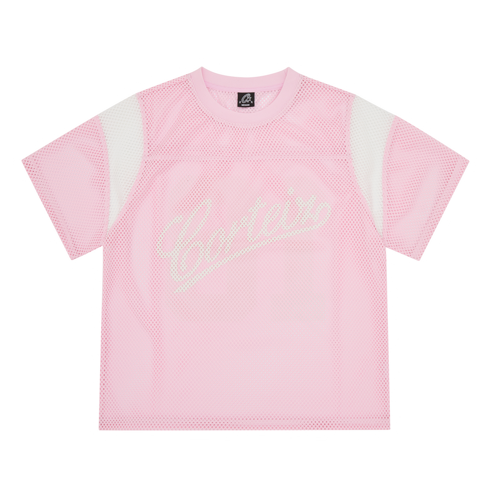 OPEN MESH PANEL JERSEY [PINK] Hoodie product image