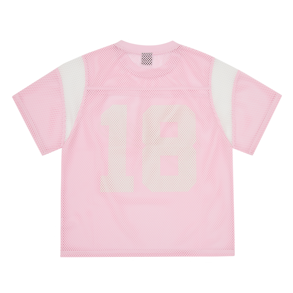 OPEN MESH PANEL JERSEY [PINK] Hoodie alternate view