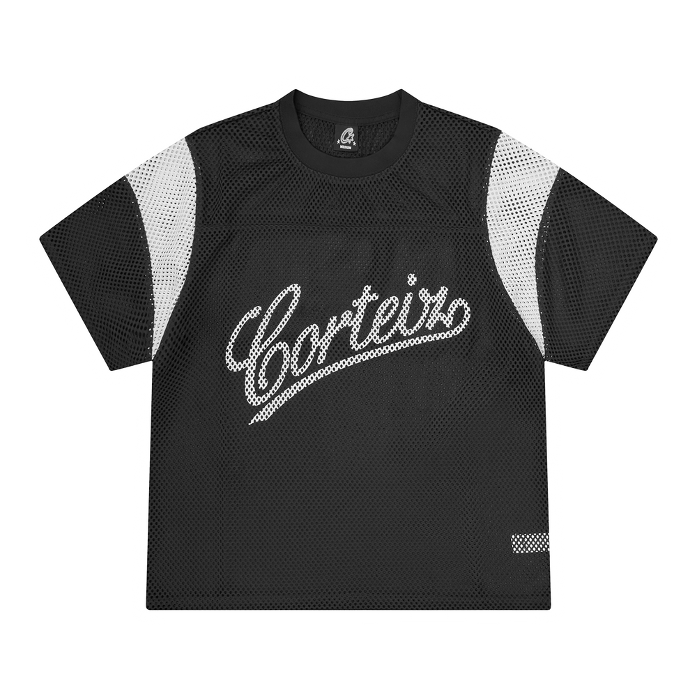 OPEN MESH PANEL JERSEY [BLACK] Hoodie product image