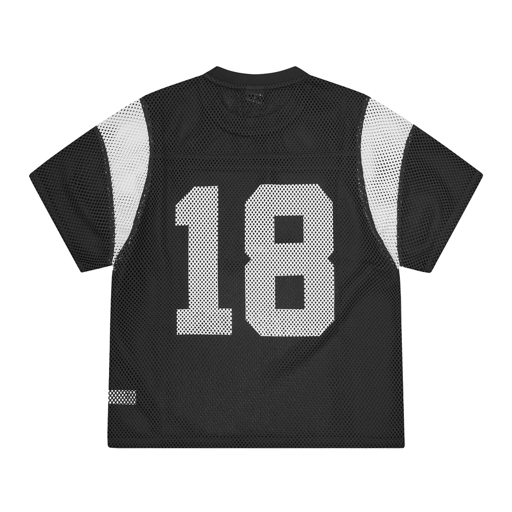 OPEN MESH PANEL JERSEY [BLACK] Hoodie alternate view