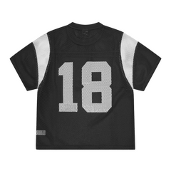 OPEN MESH PANEL JERSEY [BLACK] Hoodie alternate view