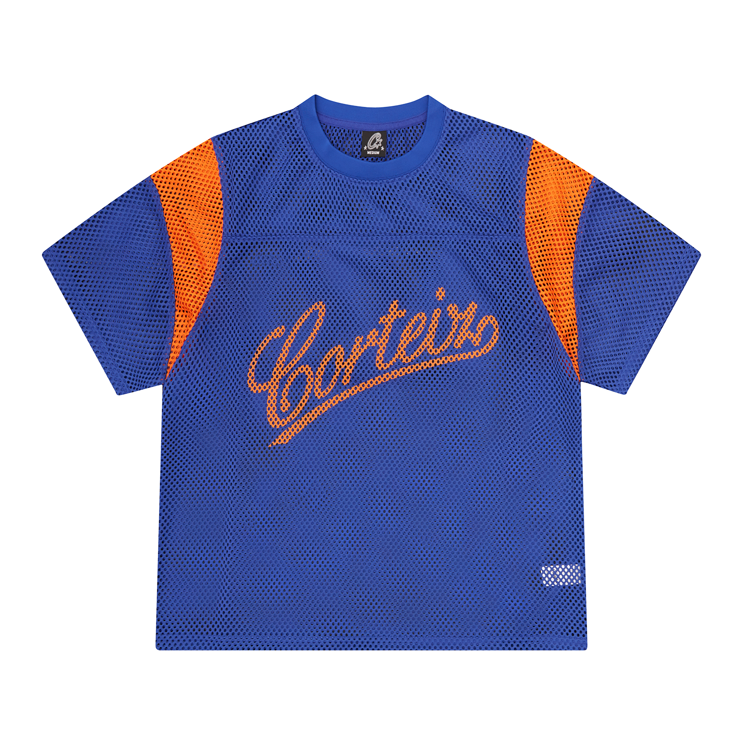 OPEN MESH PANEL JERSEY [BLUE/ORANGE] Hoodie product image
