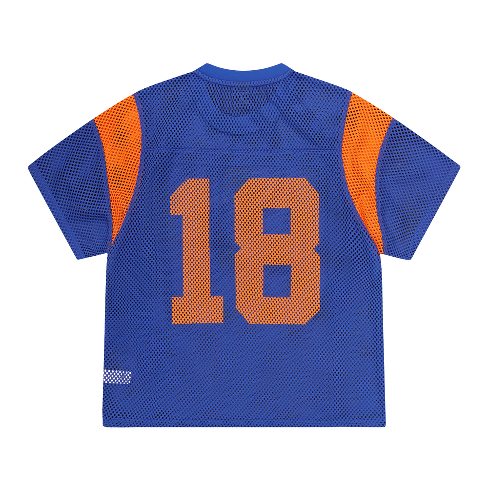 OPEN MESH PANEL JERSEY [BLUE/ORANGE] Hoodie alternate view