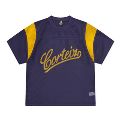 OPEN MESH PANEL JERSEY [NAVY/YELLOW] Hoodie product image