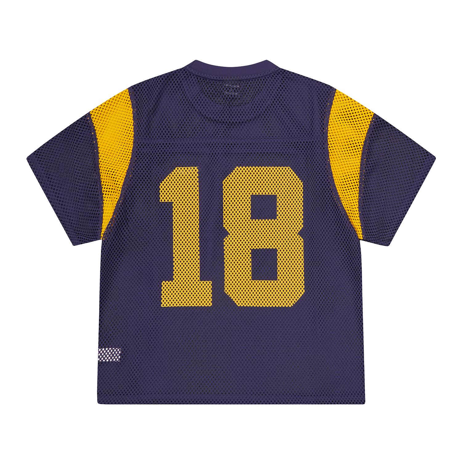 OPEN MESH PANEL JERSEY [NAVY/YELLOW] Hoodie alternate view
