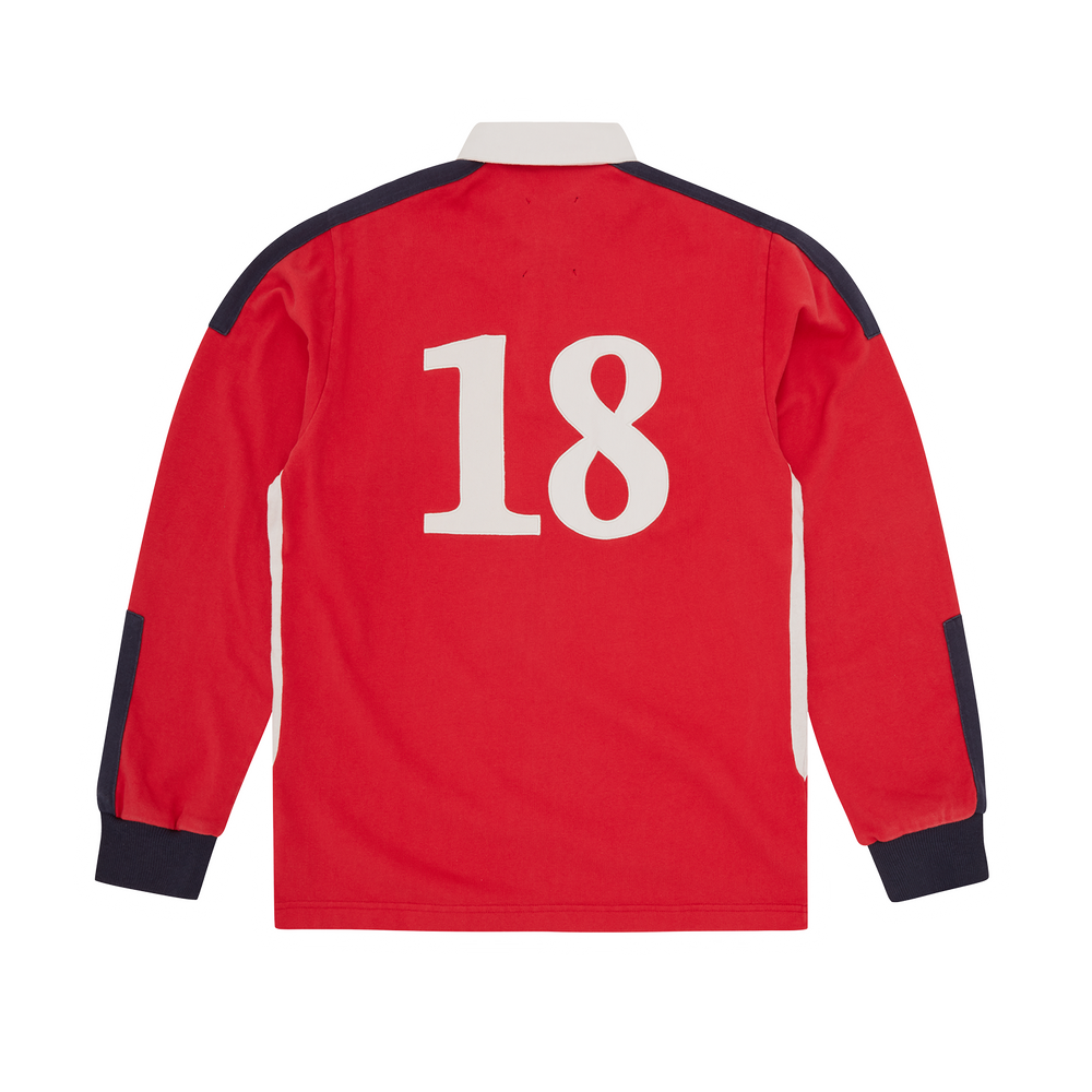 PANELLED RUGBY [RED] Hoodie alternate view