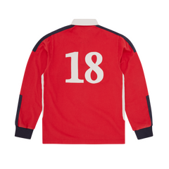 PANELLED RUGBY [RED] Hoodie alternate view