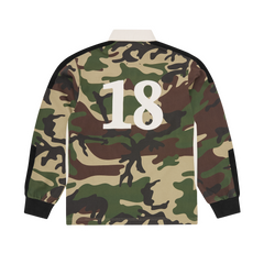 PANELLED RUGBY [WOODLAND CAMO] Hoodie alternate view