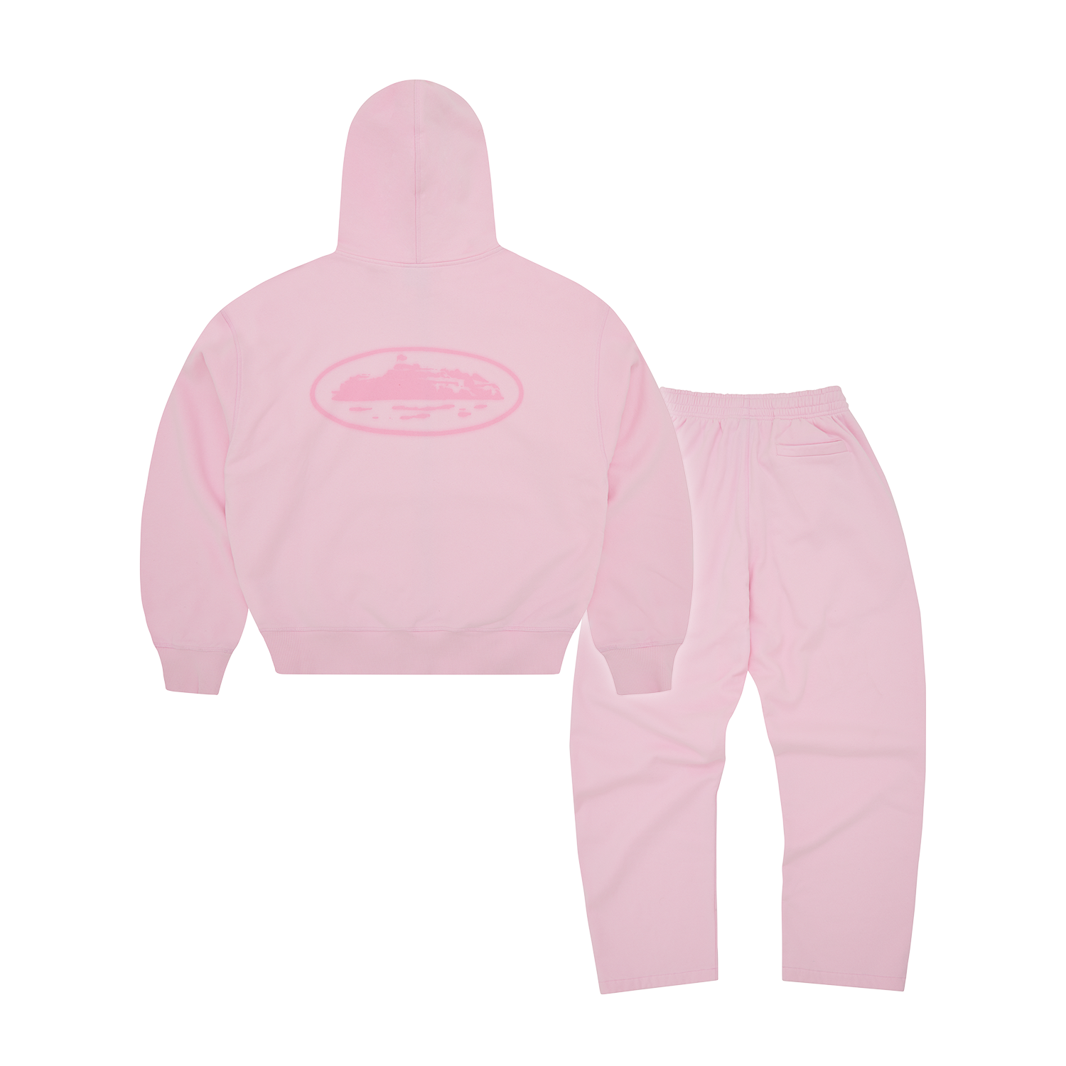 Corteiz Island Knockout Tracksuit - Pink back view