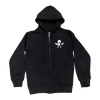 Chrome Hearts RARE CH Foti Skeleton Circle Logo Zip Up Hoodie back/alternate view