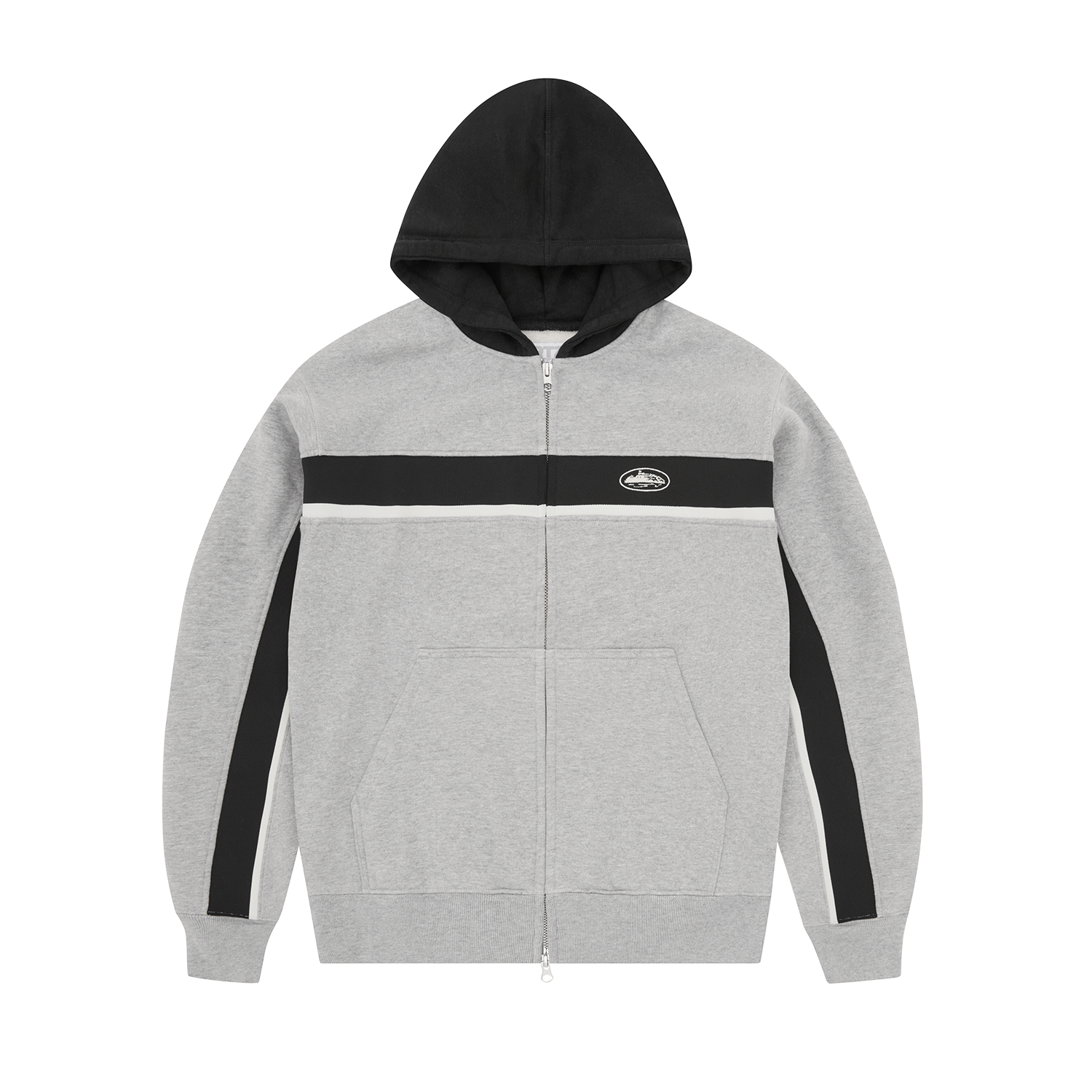 RIBBED SPORTEIZ ZIP HOODIE [HEATHER GREY] product image