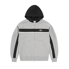 RIBBED SPORTEIZ ZIP HOODIE [HEATHER GREY] product image