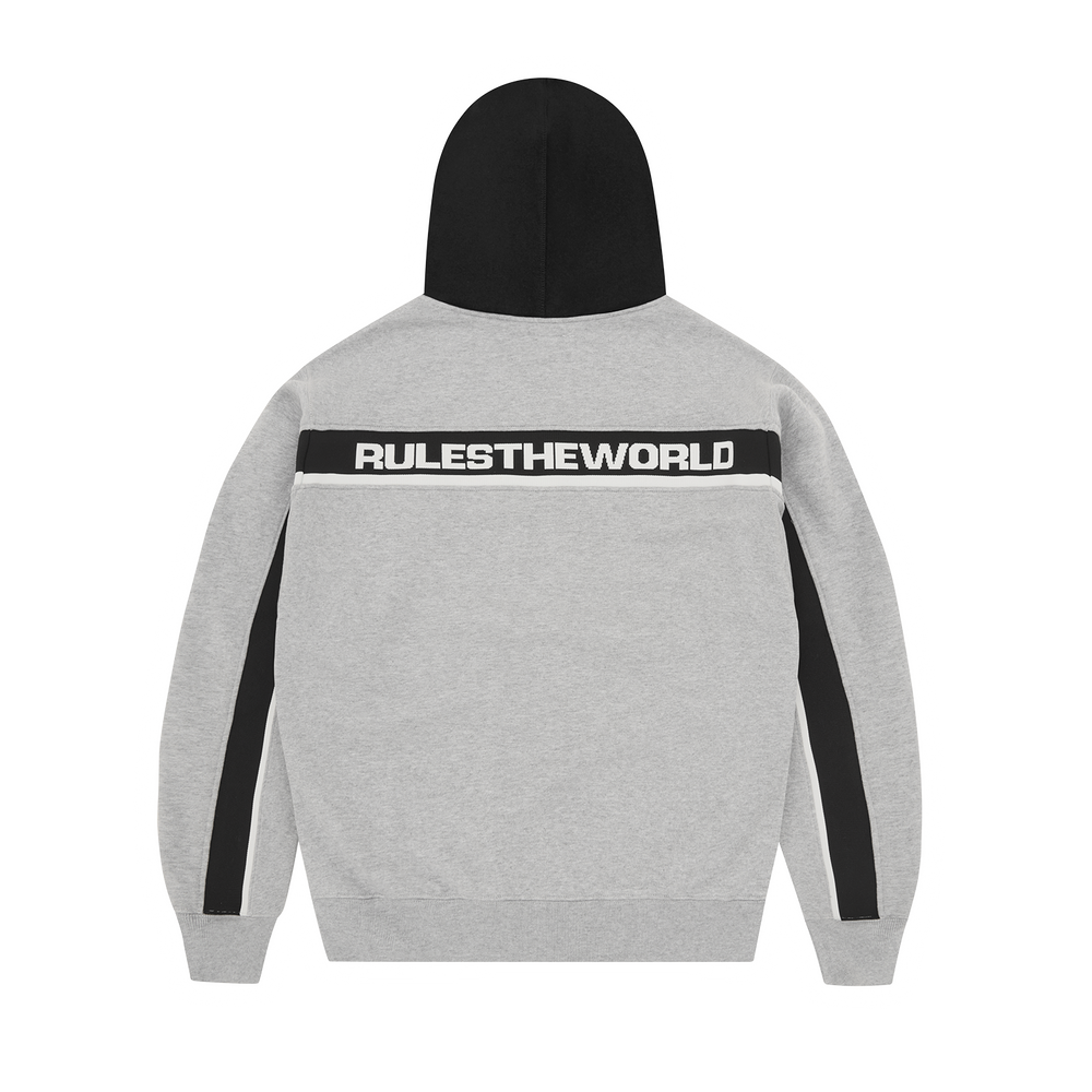 RIBBED SPORTEIZ ZIP HOODIE [HEATHER GREY] alternate view