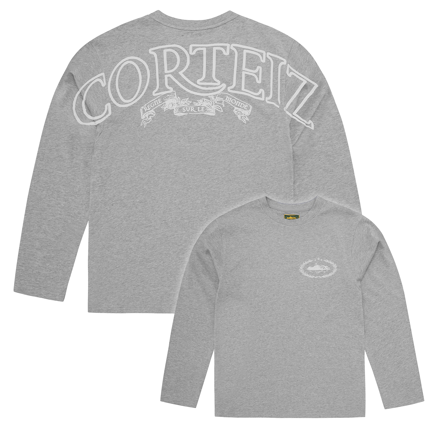 ROYALE HEAVYWEIGHT TEE LS [HEATHER GREY] Hoodie alternate view
