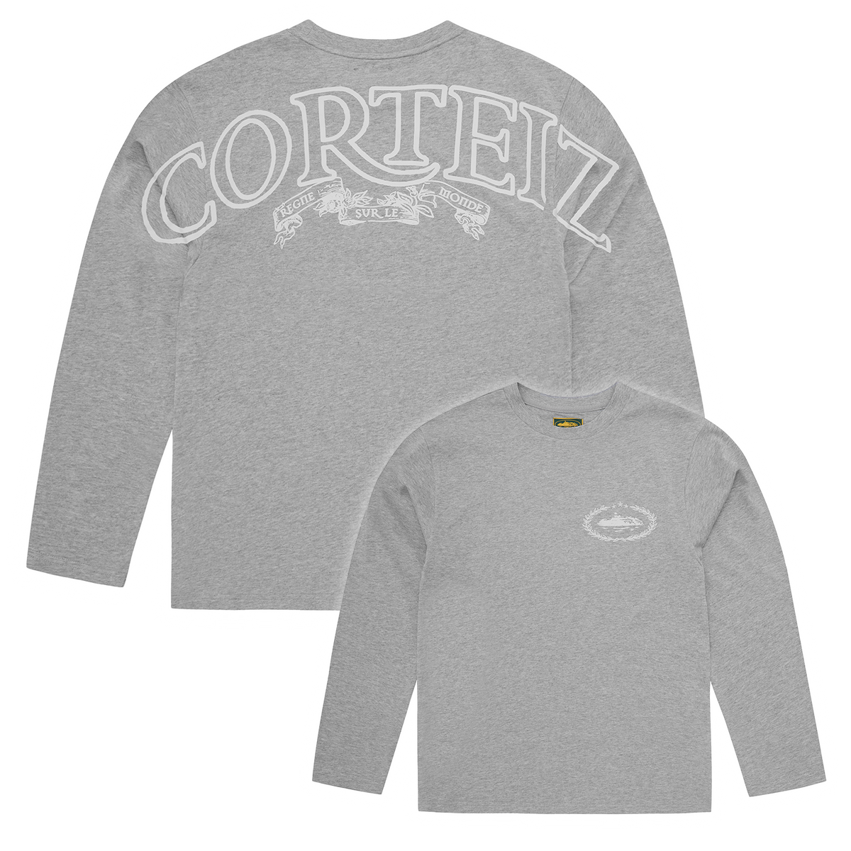 ROYALE HEAVYWEIGHT TEE LS [HEATHER GREY] Hoodie alternate view