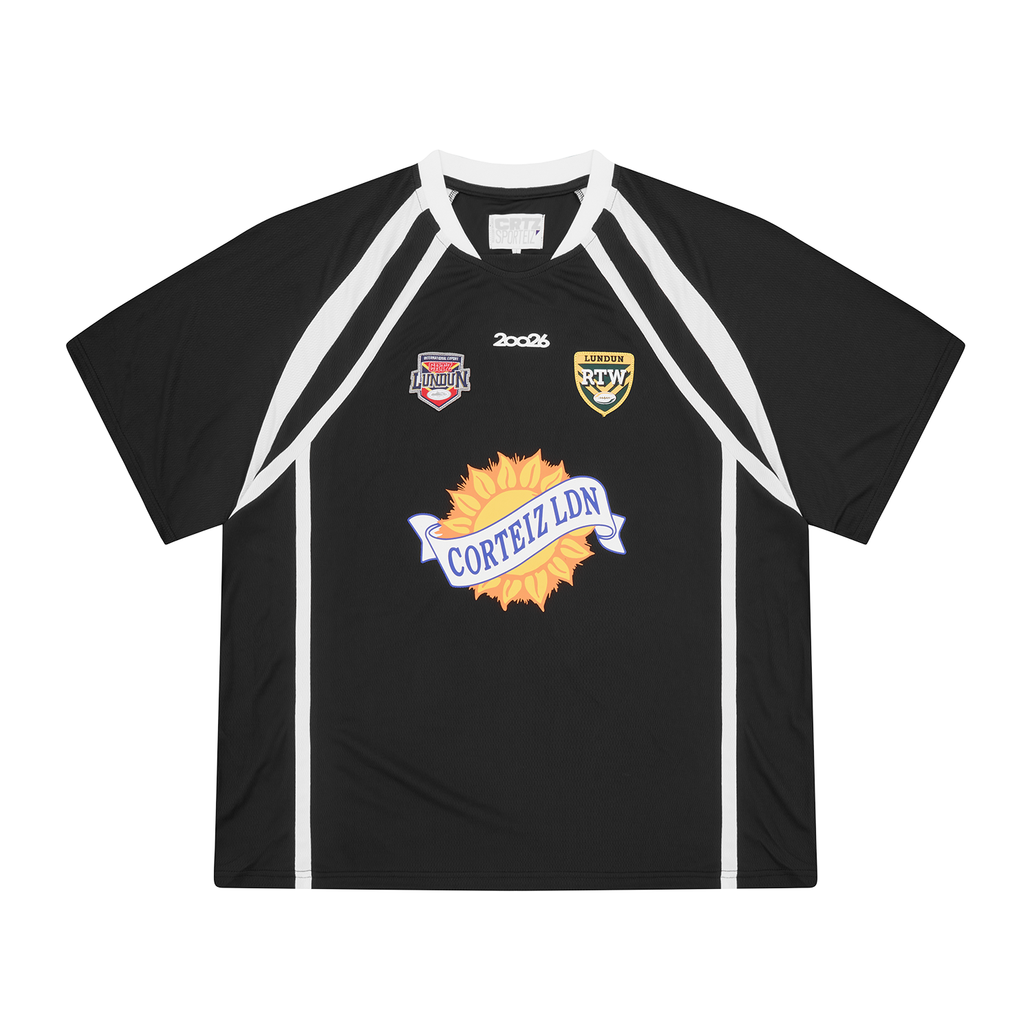 RUGBY LEAGUE JERSEY [BLACK] Hoodie product image
