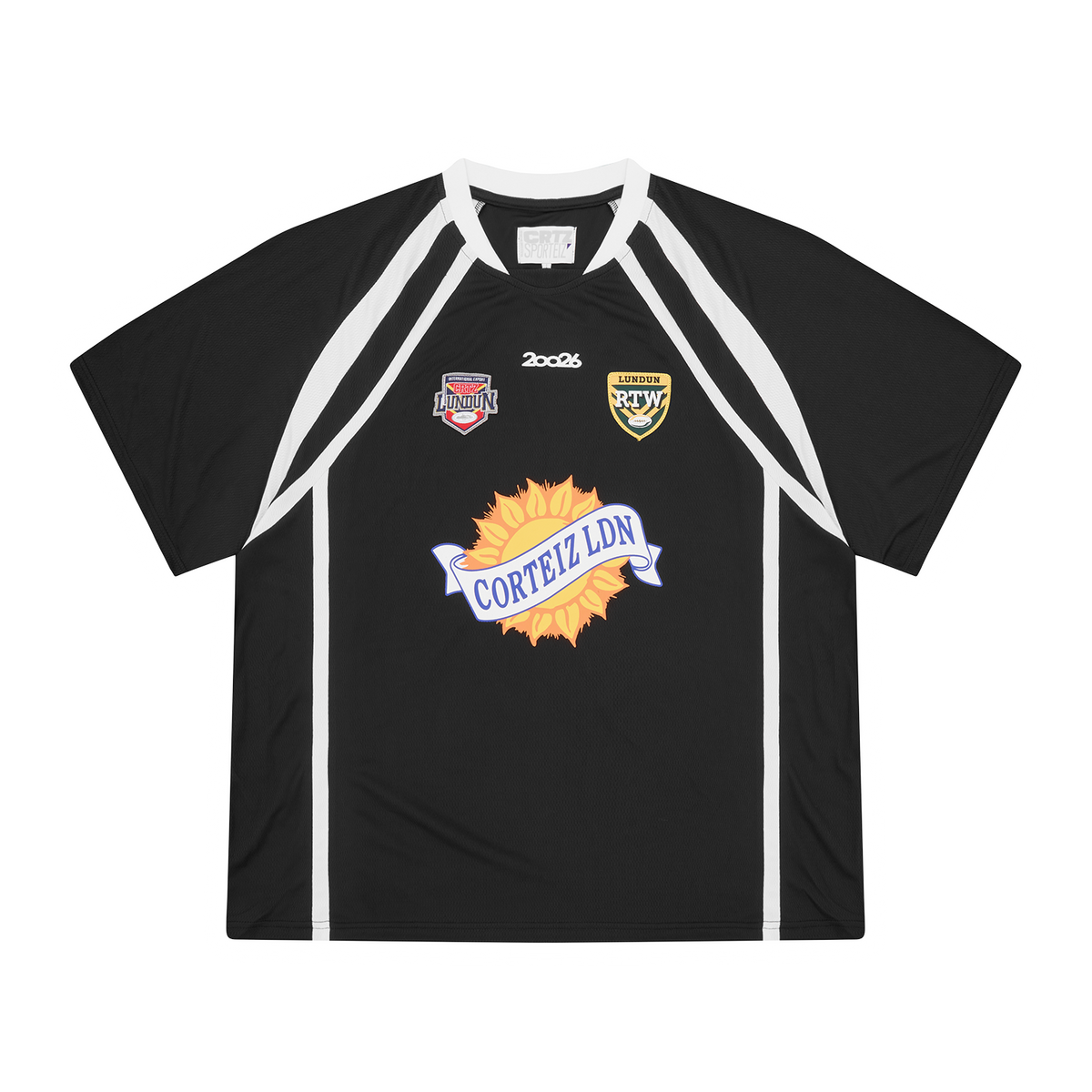 RUGBY LEAGUE JERSEY [BLACK] Hoodie product image