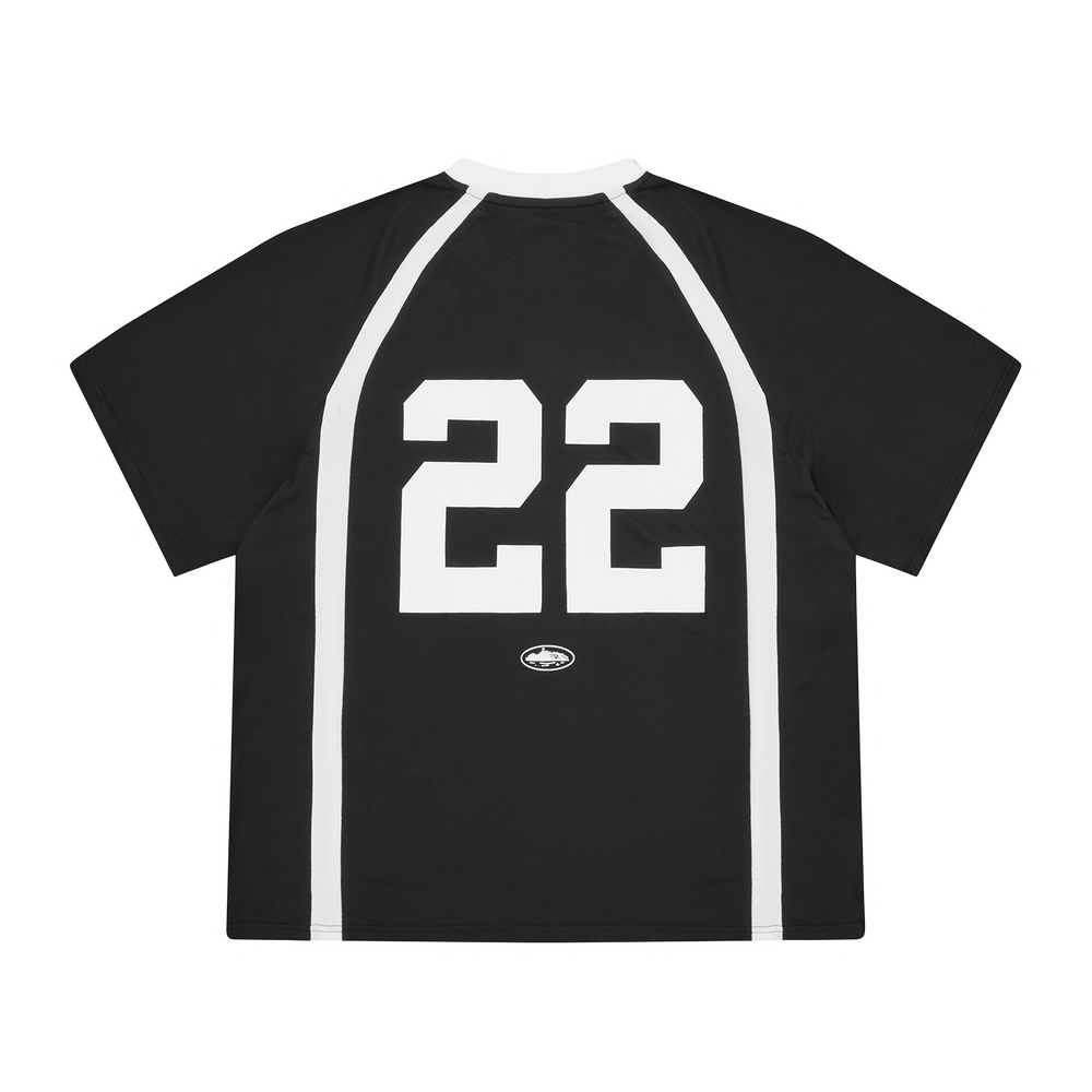 RUGBY LEAGUE JERSEY [BLACK] Hoodie alternate view