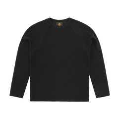 STAR RAGLAN WAFFLE THERMAL [BLACK] Hoodie alternate view