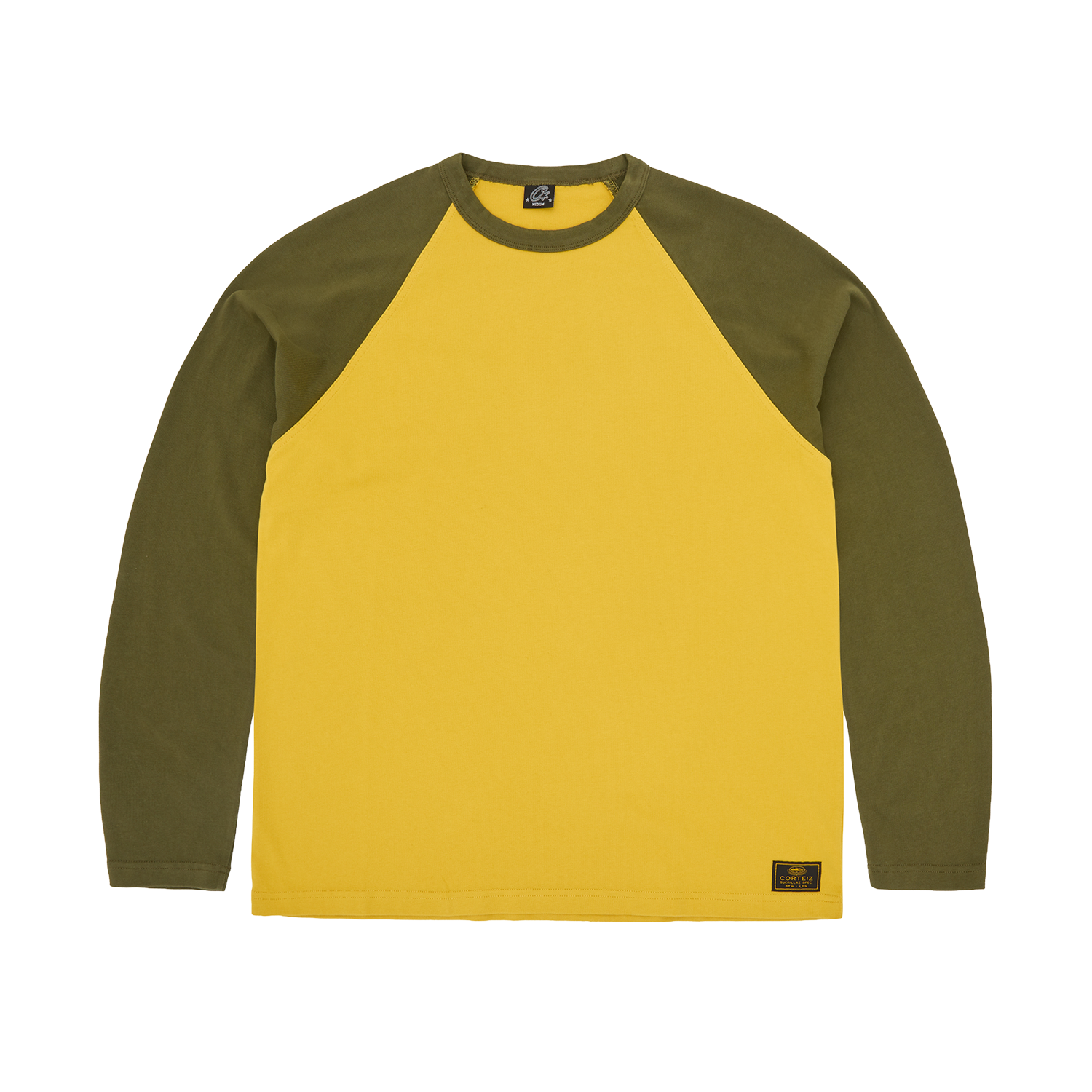 STENCIL RAGLAN LS [GOLD/OLIVE] Hoodie product image