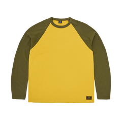 STENCIL RAGLAN LS [GOLD/OLIVE] Hoodie product image