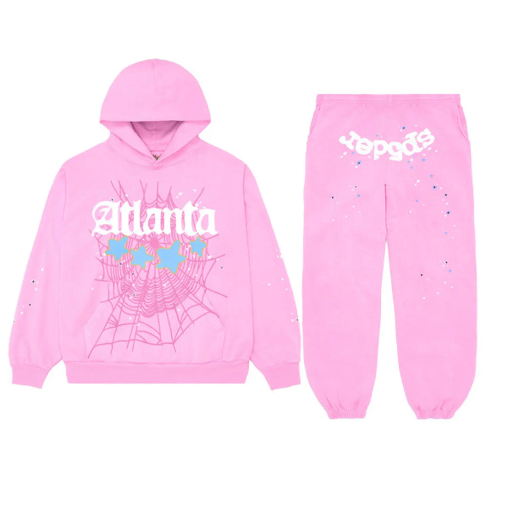 Sp5der Atlanta Tracksuit Pink product image