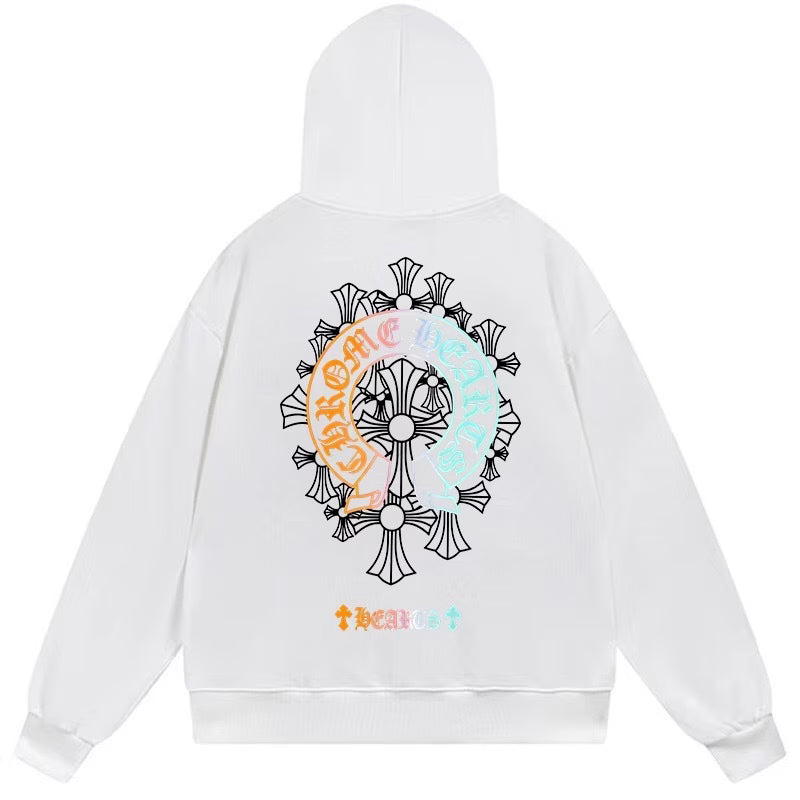 Chrome Hearts Neon Horseshoe Hoodie White product image