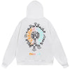 Chrome Hearts Neon Horseshoe Hoodie White product image