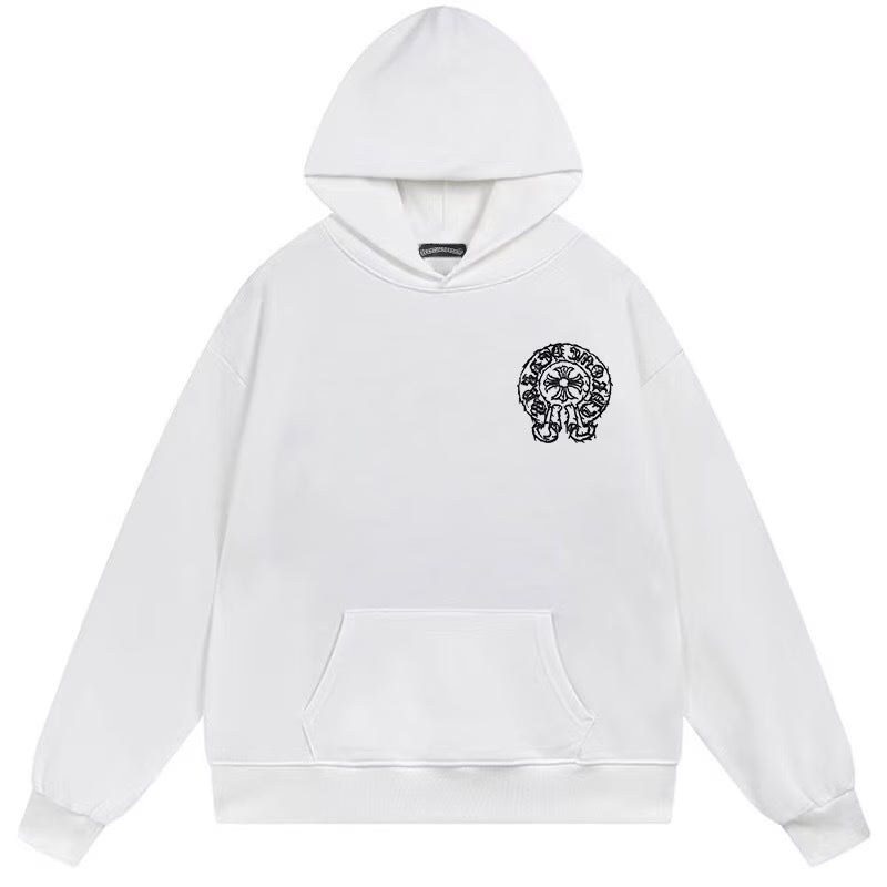 Chrome Hearts Horseshoe White Hoodie back/alternate view