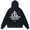 Chrome Hearts Triple Cross Graphic Black Hoodie product image