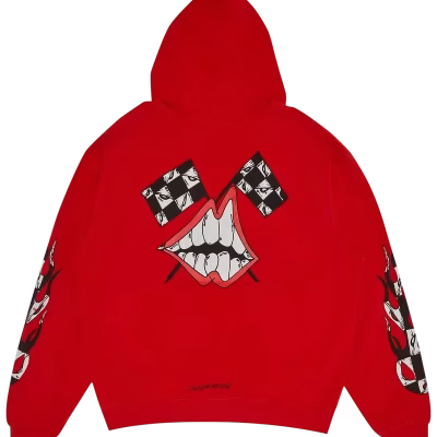 Red Chrome Hearts Mattyboy Hoodie​ back/alternate view
