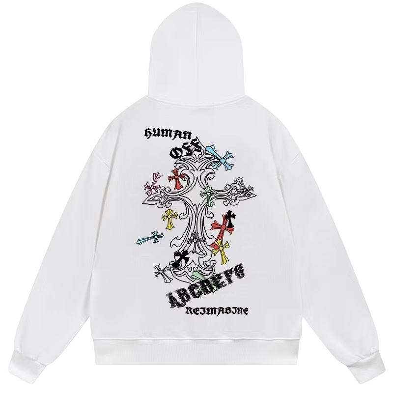 Chrome Hearts Artistic Cross Hoodie White product image