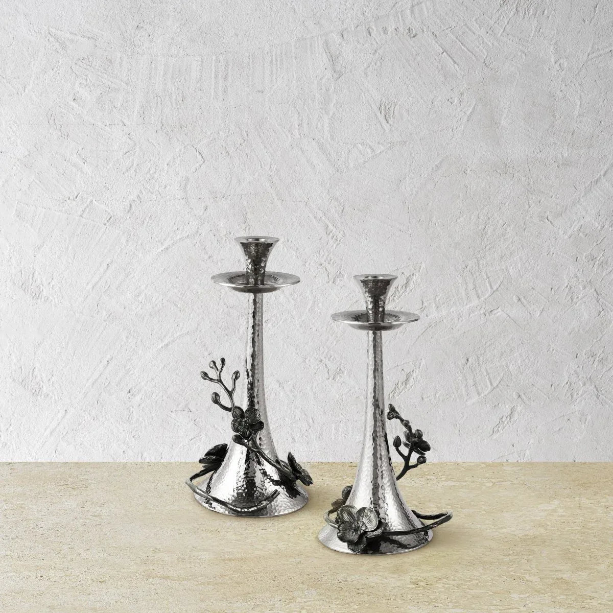Black Orchid Candleholders