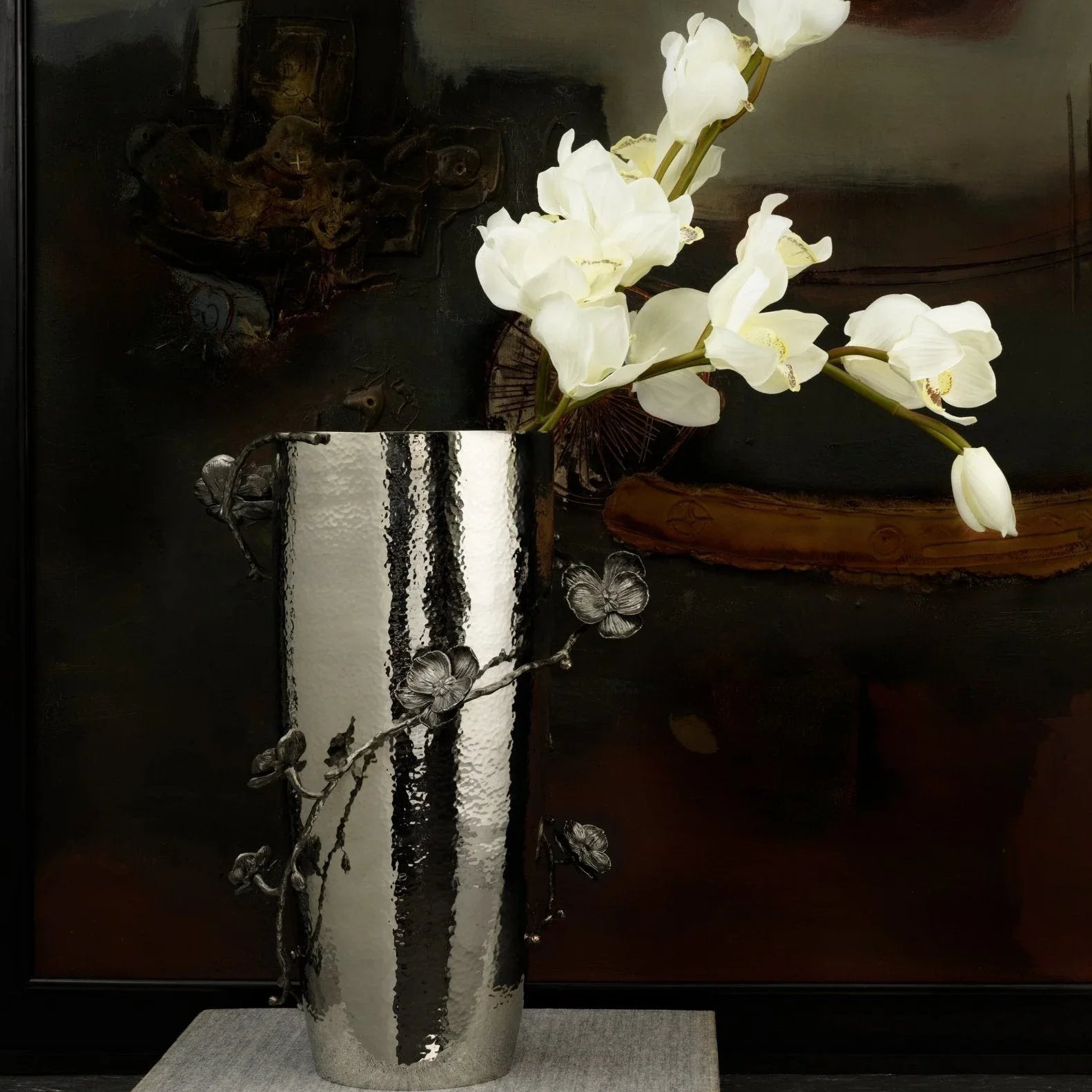 Black Orchid Centerpiece Vase
