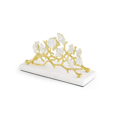Butterfly Gingko Gold Vertical Napkin Holder