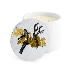 Black Orchid Marble Candle