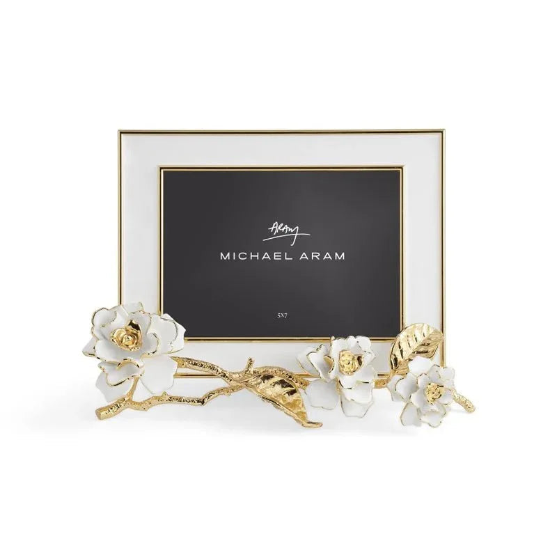 Gardenia Enameled White Frame (5X7)